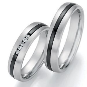 Black & Gold 14/10110-050 Witgoud met zwart zirconium
