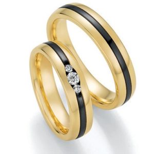 Black & Gold 14/10130-050 585 Gold/Zirconium