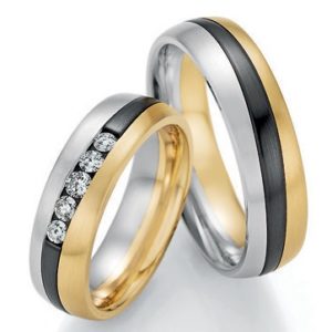 Black & Gold Trouwringen