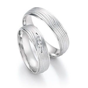 Witgouden trouwringen Honeymoon Solid X