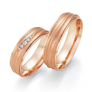 Roodgouden trouwringen Honeymoon Solid X